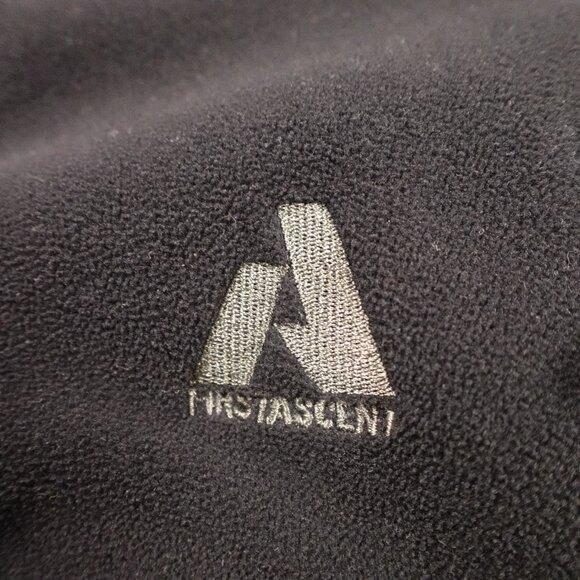 Eddie Bauer First Ascent Polartec WindPro Fleece Jacket Men’s Size L Black/Gray - Picture 2 of 12